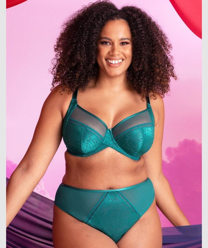 Curvy Kate Amaze Balcony Bra - Verdigris Green - Image 8