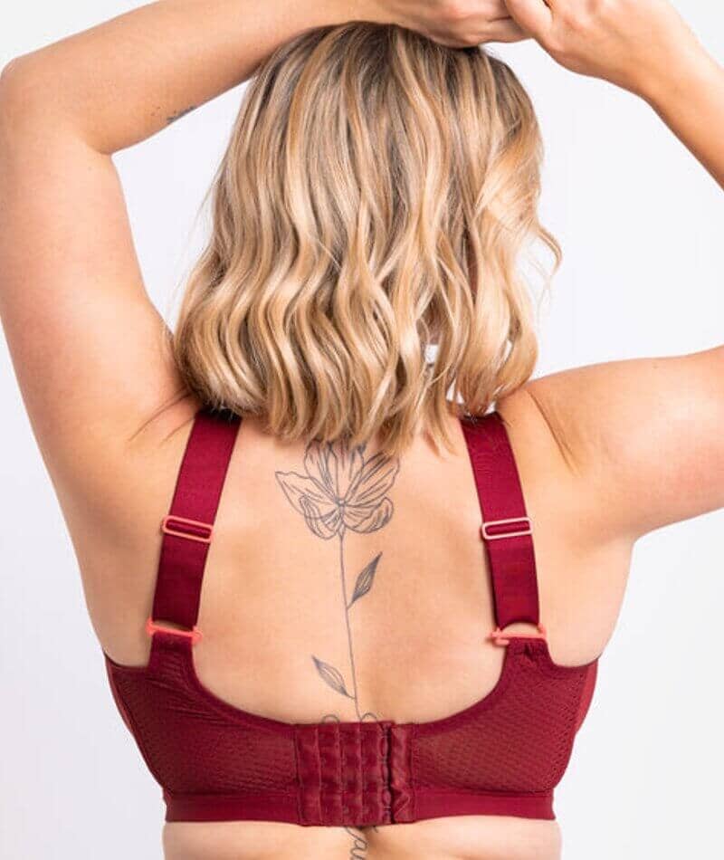 Curvy Kate Everymove Flexi-Wired Sports Bra - Beet Red/Coral - Image 4