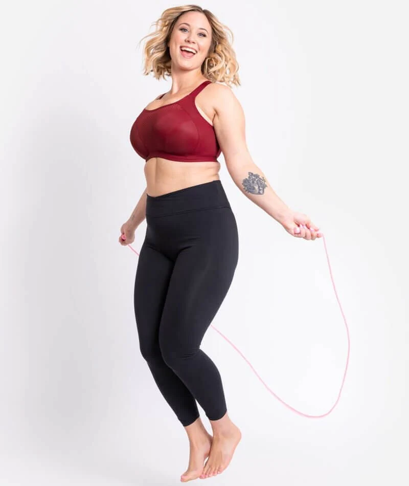 Curvy Kate Everymove Flexi-Wired Sports Bra - Beet Red/Coral - Image 6