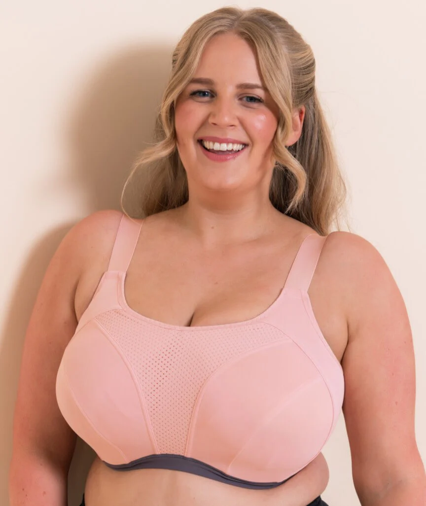 Curvy Kate Everymove Flexi-Wired Sports Bra - Blush/Charcoal - Image 8