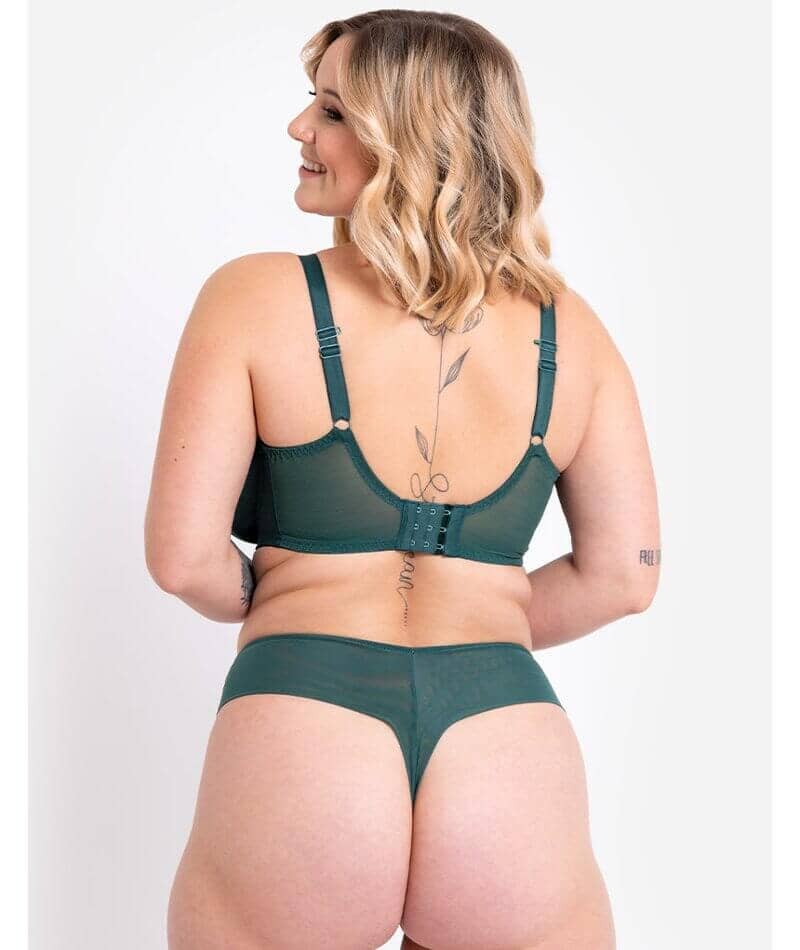 Curvy Kate Flare Deep Thong - Emerald Sparkle - Image 4