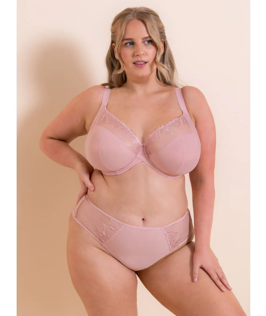Curvy Kate Flare Full Plunge Side Support Multiway Bra - Rose Sparkle - Image 4