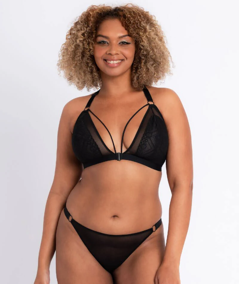Curvy Kate Front and Centre Wire-free Bralette - Black - Image 3