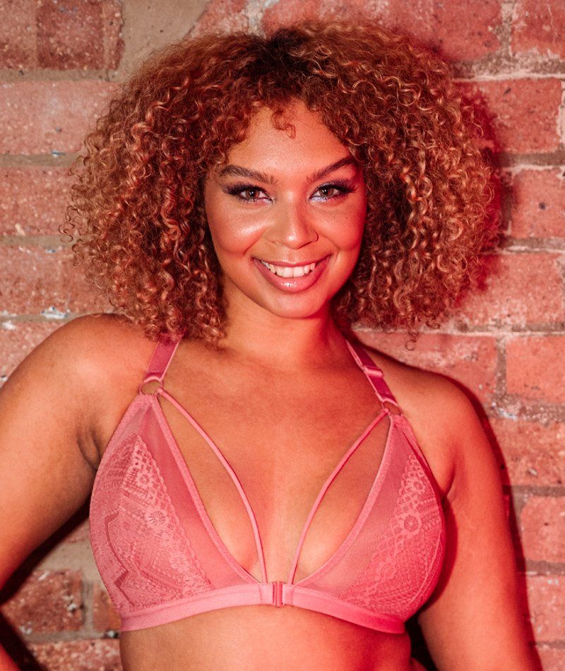 Curvy Kate Front and Centre Wire-free Bralette - Rose - Image 3