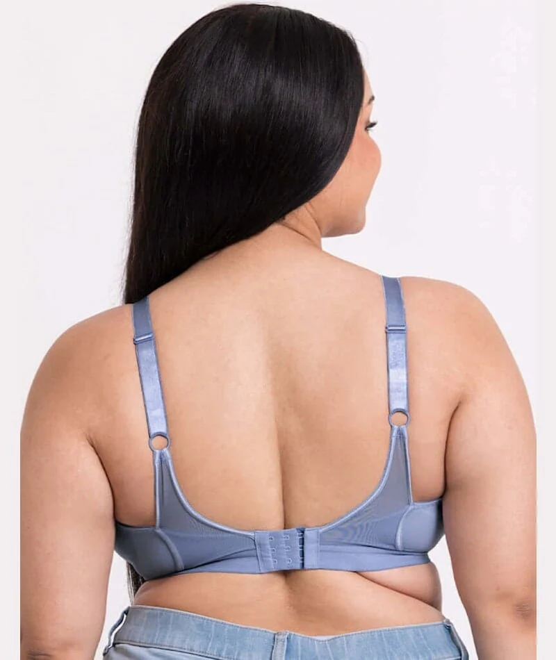Curvy Kate Get Up And Chill Wire-Free Bralette - Slate Blue - Image 2