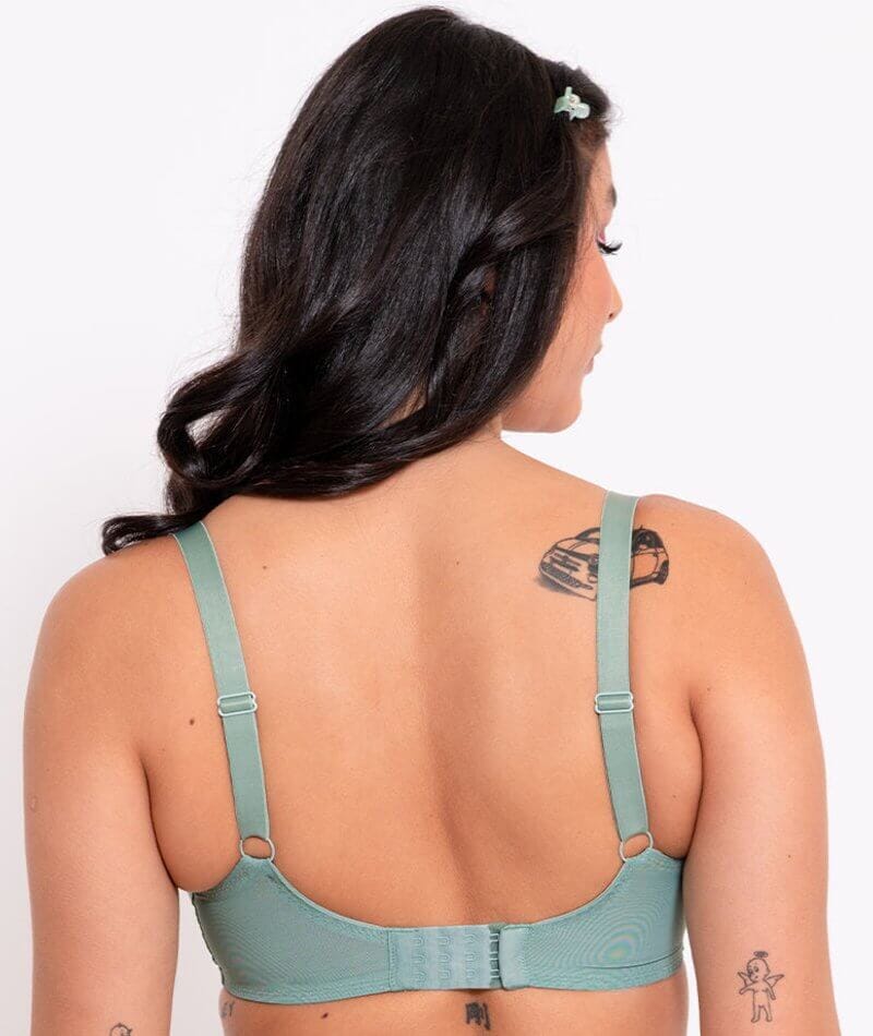Curvy Kate Happy Boobs Balcony Bra - Sage Green - Image 2