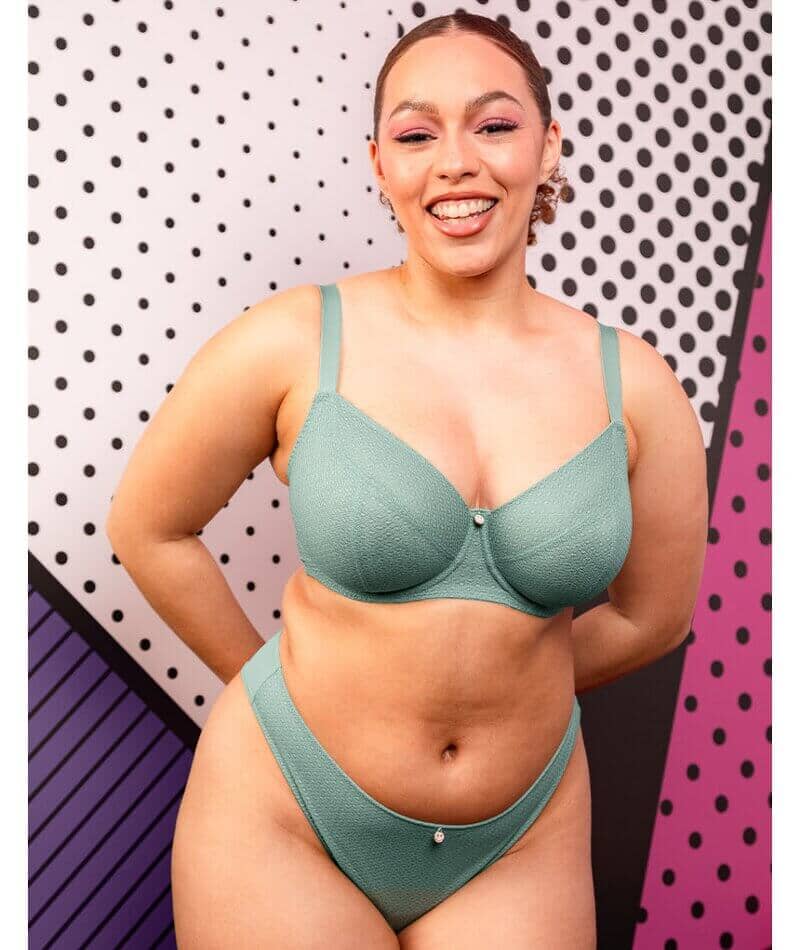 Curvy Kate Happy Boobs Balcony Bra - Sage Green - Image 7