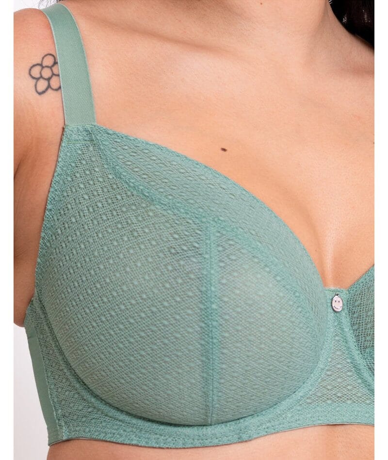 Curvy Kate Happy Boobs Balcony Bra - Sage Green - Image 9