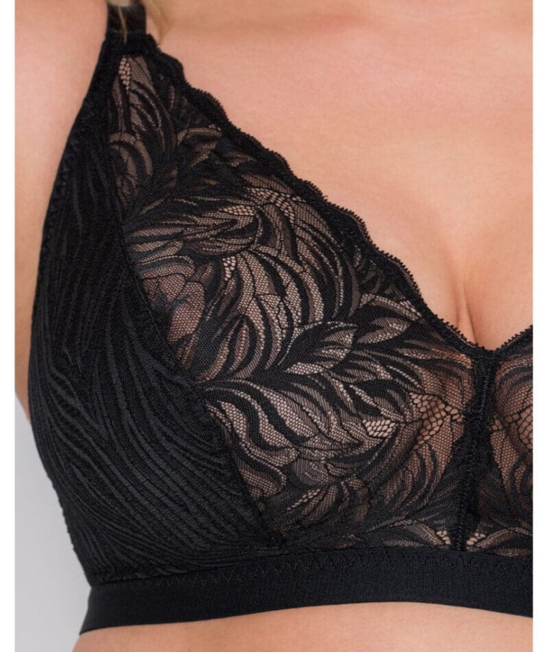 Curvy Kate Lace Daze Wire-free Bralette - Black - Image 5