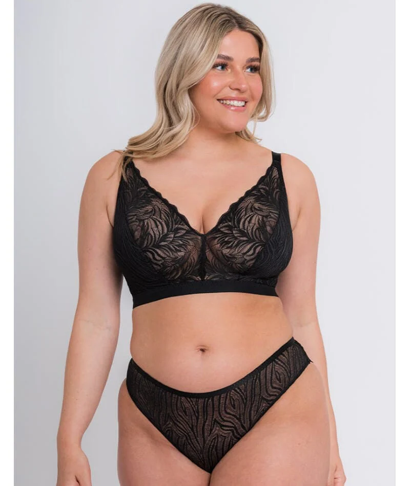 Curvy Kate Lace Daze Wire-free Bralette - Black - Image 6