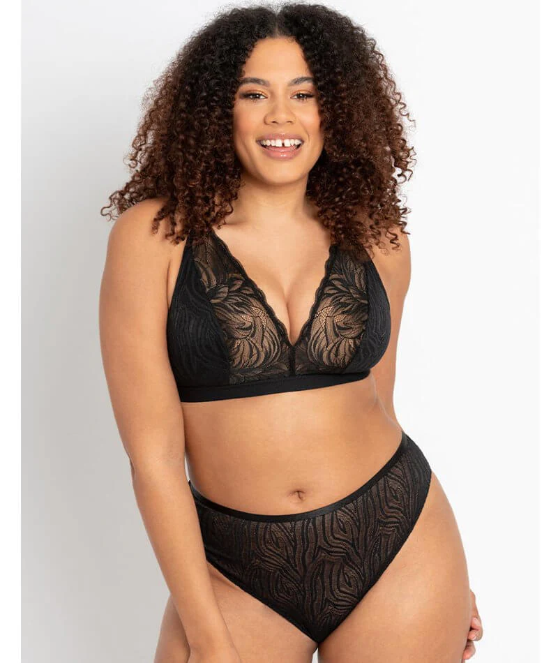 Curvy Kate Lace Daze Wire-free Bralette - Black - Image 7