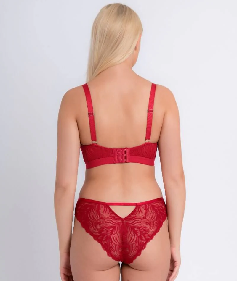 Curvy Kate Lace Daze Brazilian Brief - Lipstick Red - Image 7
