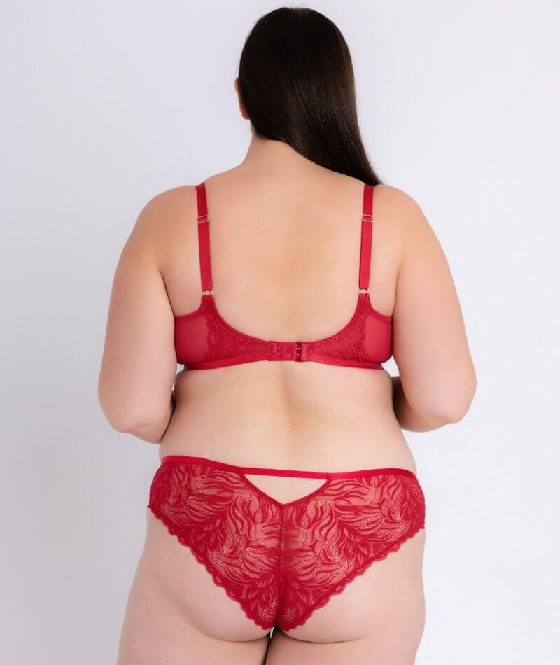 Curvy Kate Lace Daze Brazilian Brief - Lipstick Red - Image 8