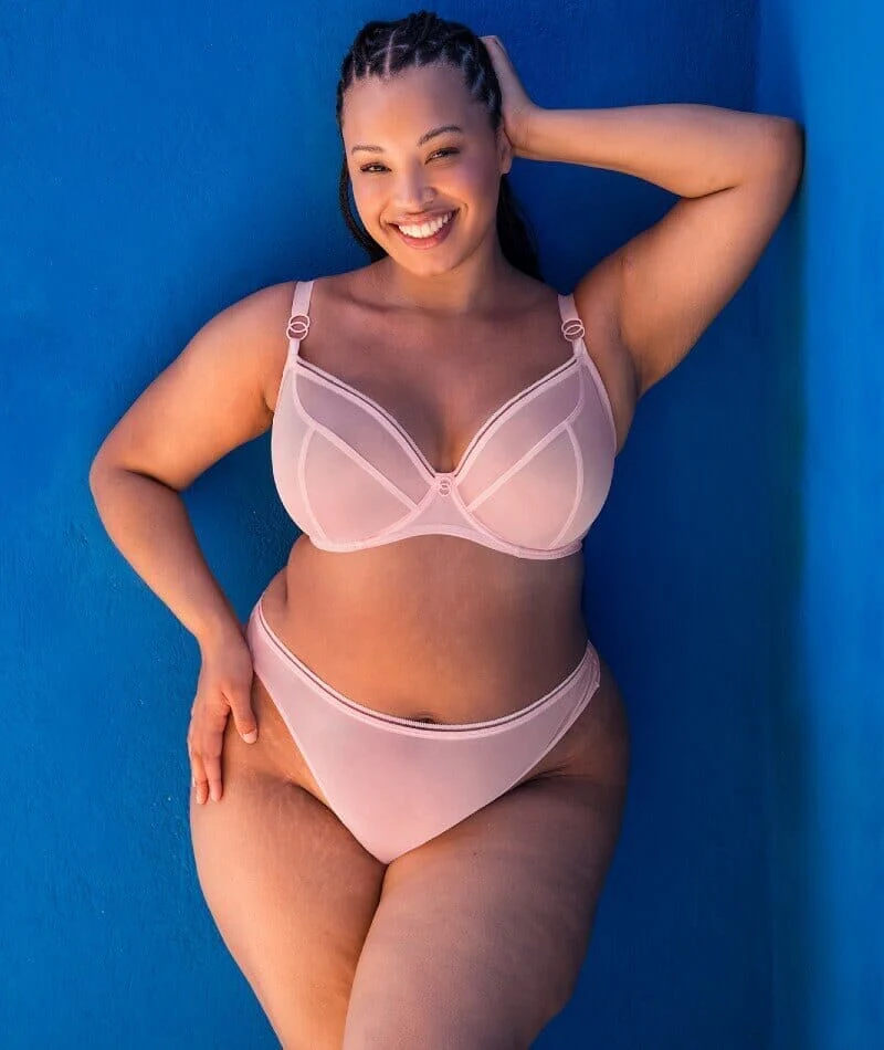 Curvy Kate Lifestyle Plunge Bra - Blush Pink - Image 8