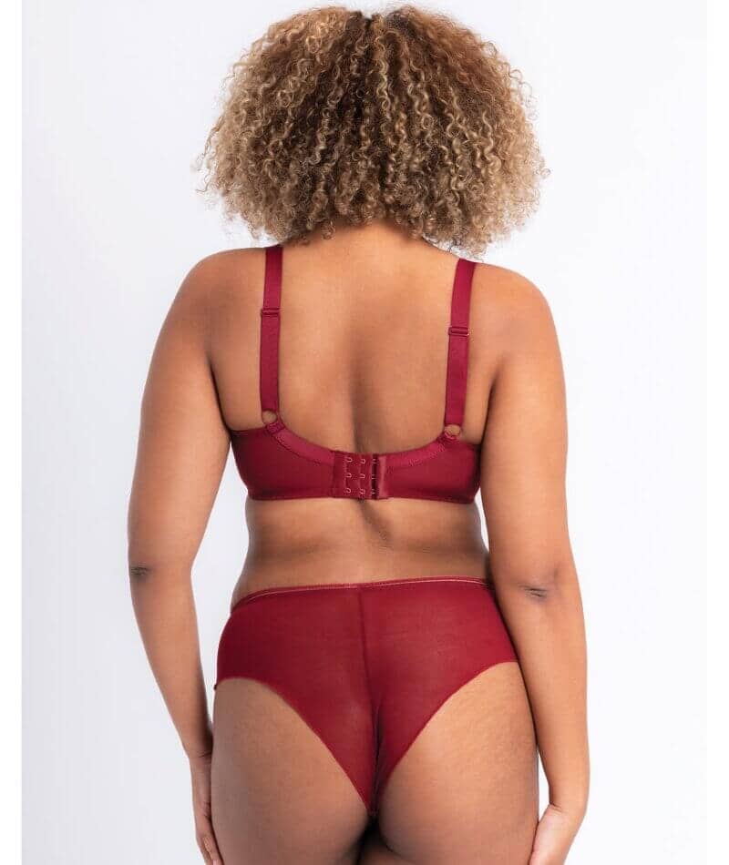 Curvy Kate Lifestyle Plunge Bra - Deep Red - Image 4
