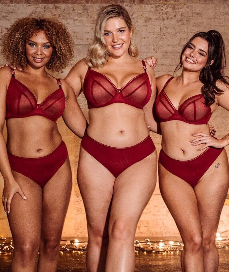 Curvy Kate Lifestyle Plunge Bra - Deep Red - Image 7
