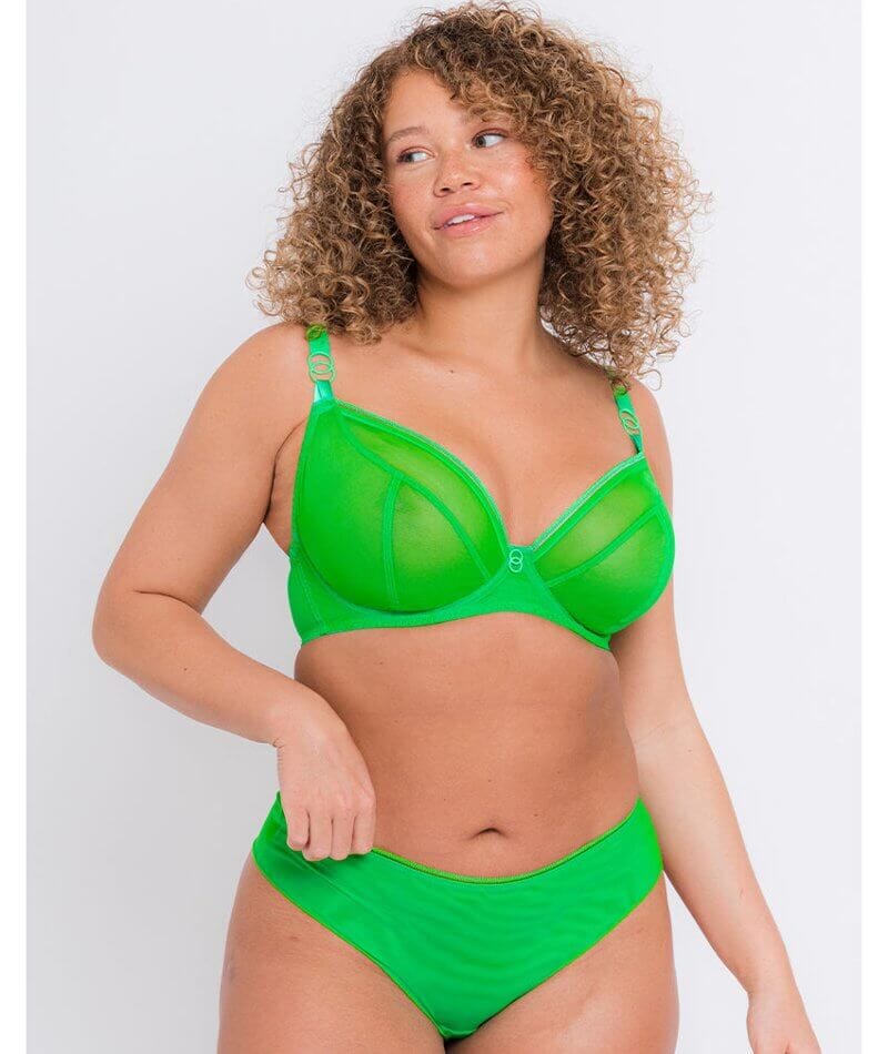 Curvy Kate Lifestyle Plunge Bra - Green - Image 3