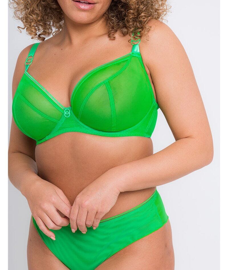 Curvy Kate Lifestyle Plunge Bra - Green - Image 5