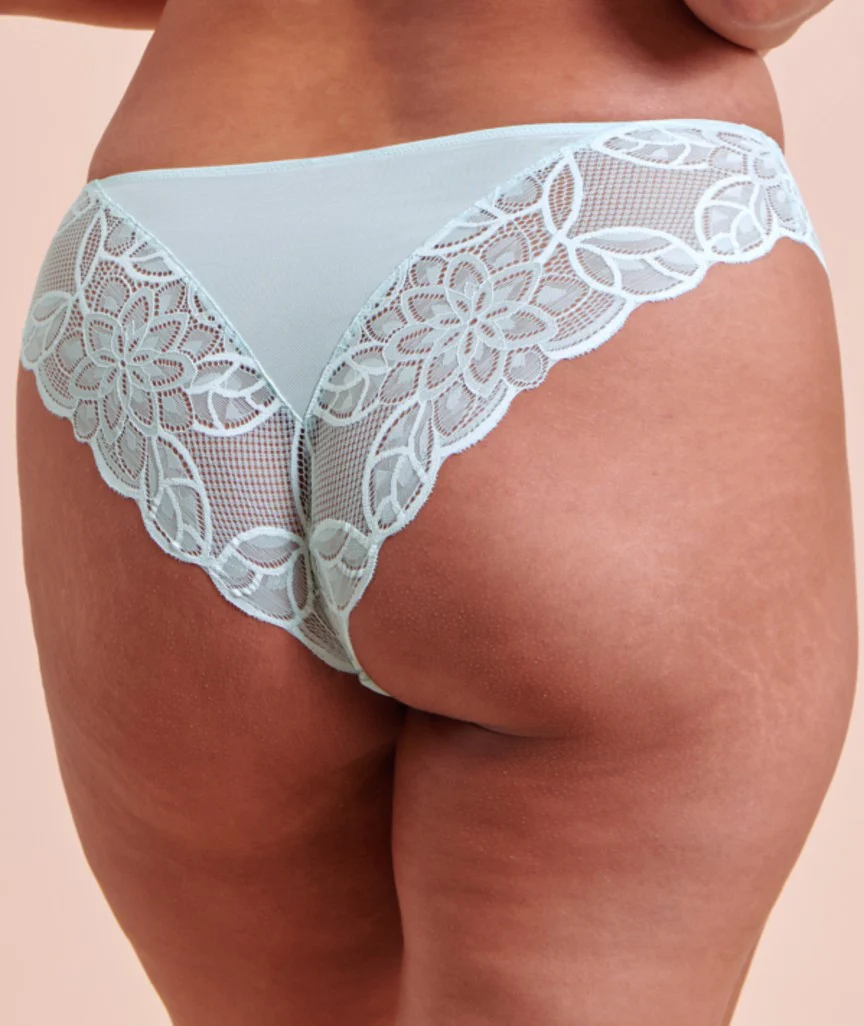 Curvy Kate Lovelace Brazilian Brief - Pale Mint - Image 2