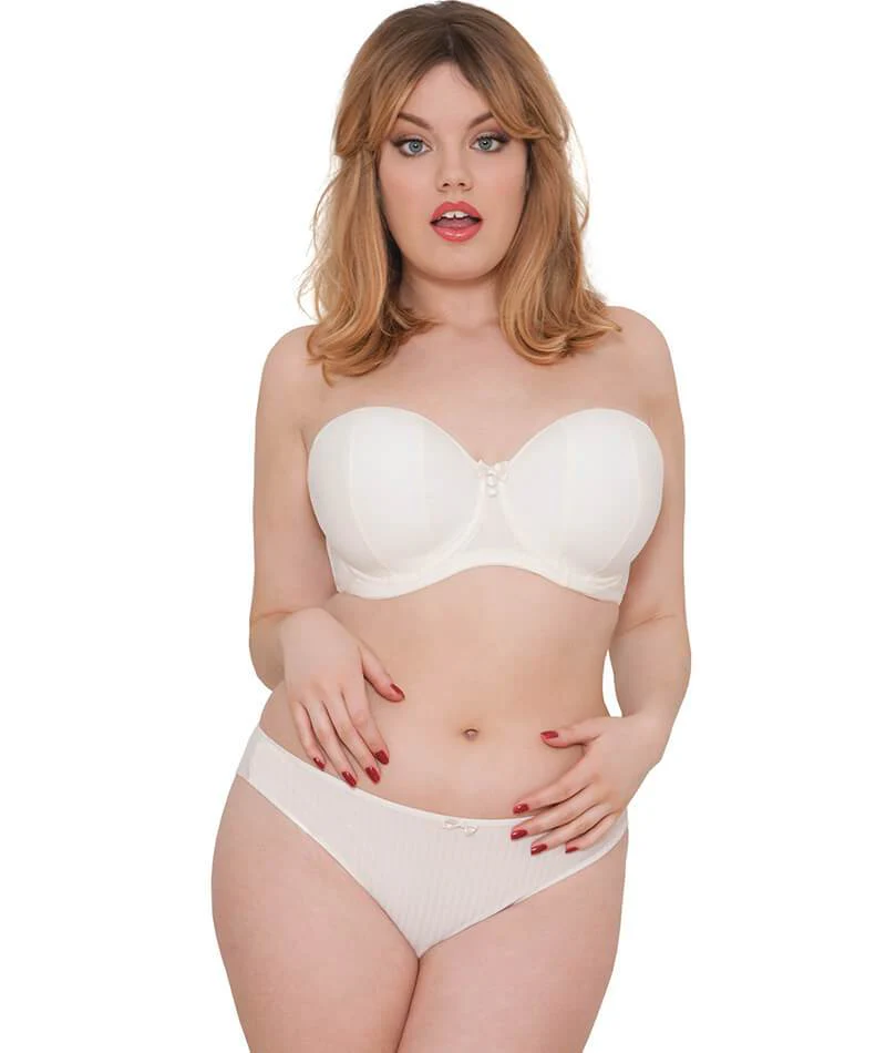 Curvy Kate Luxe Strapless Bra - Ivory - Image 22