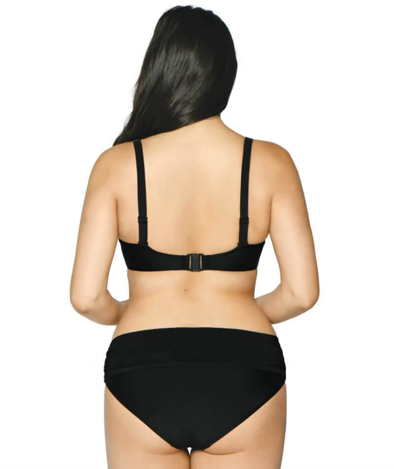 Curvy Kate Sheer Class Deep Foldover Brief - Black - Image 4