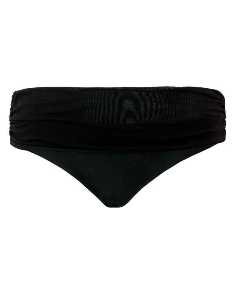 Curvy Kate Sheer Class Deep Foldover Brief - Black - Image 5
