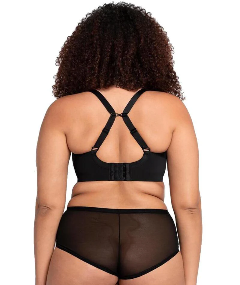 Curvy Kate Smoothie T-Shirt Plunge Bra - Black - Image 9