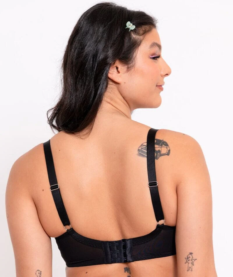 Curvy Kate Stand Out Scooped Plunge Bra - Black Multi - Image 2