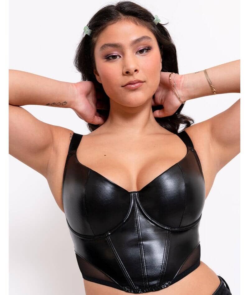 Curvy Kate Storm Longline Balcony Bra - Black - Image 3