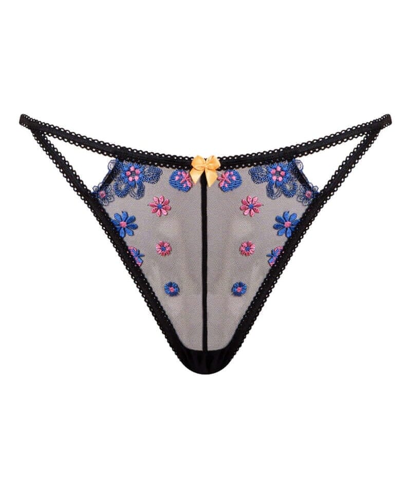 Curvy Kate Strawberry Crush Brazilian Brief - Black Multi - Image 5