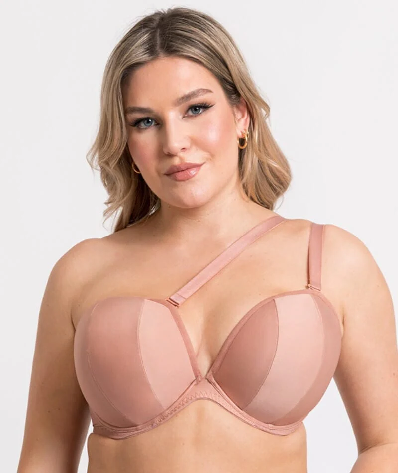 Curvy Kate Superhero Multiway Padded Plunge Bra - Latte - Image 10