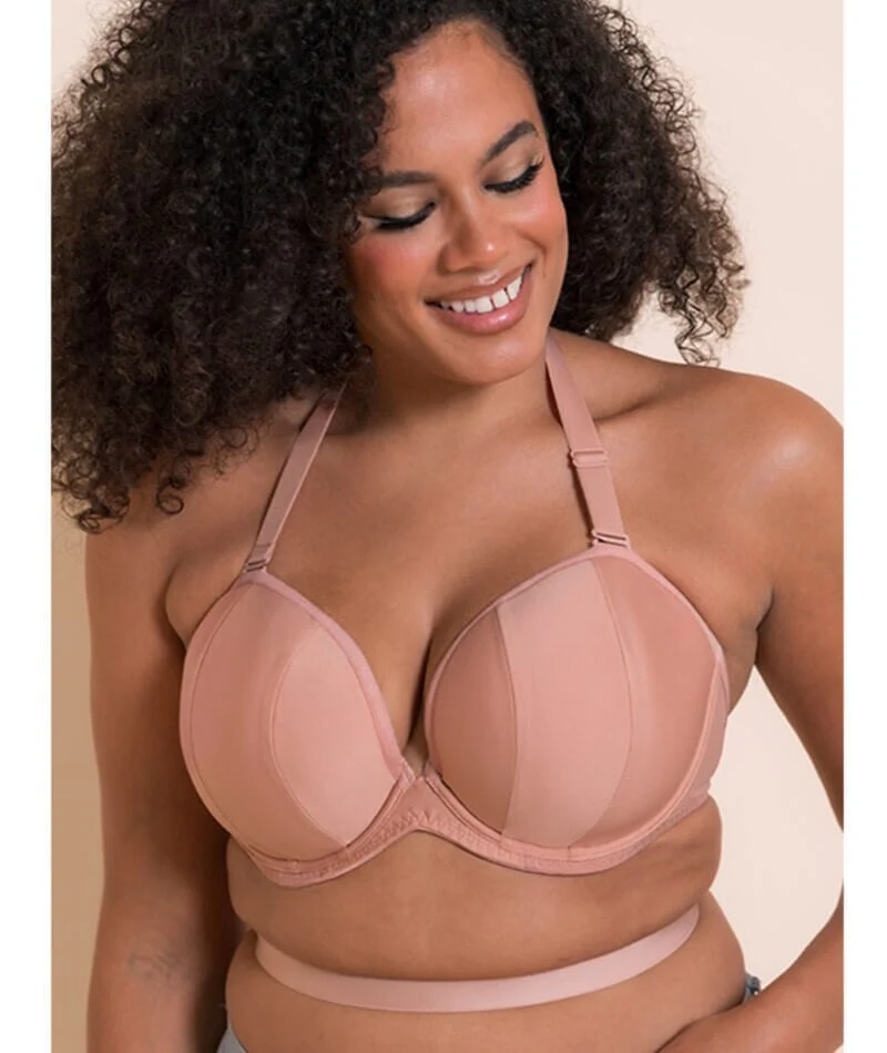 Curvy Kate Superhero Multiway Padded Plunge Bra - Latte - Image 6