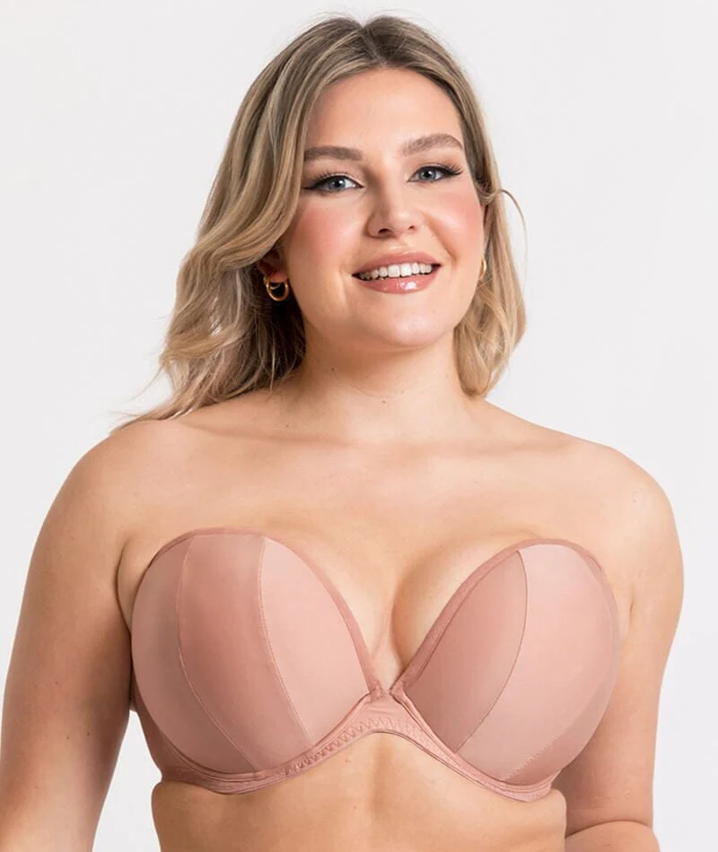 Curvy Kate Superhero Multiway Padded Plunge Bra - Latte - Image 8