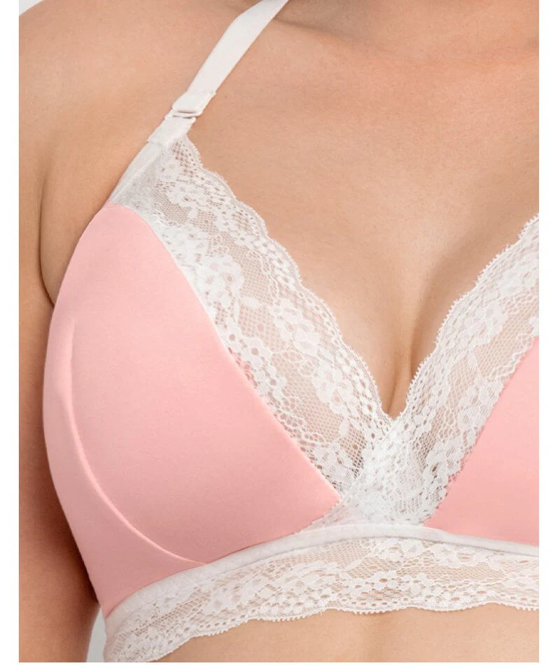 Curvy Kate Twice the Fun Reversible Wire-free Bralette - White/Pink - Image 15