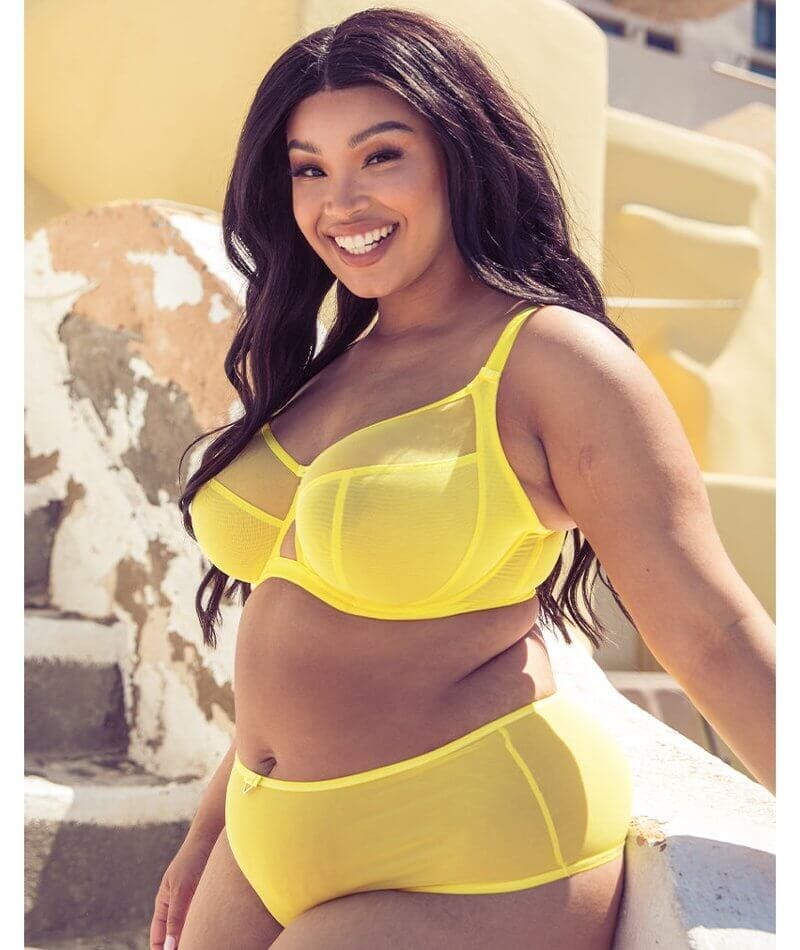 Curvy Kate Victory Balcony Bra - Citron Yellow - Image 5