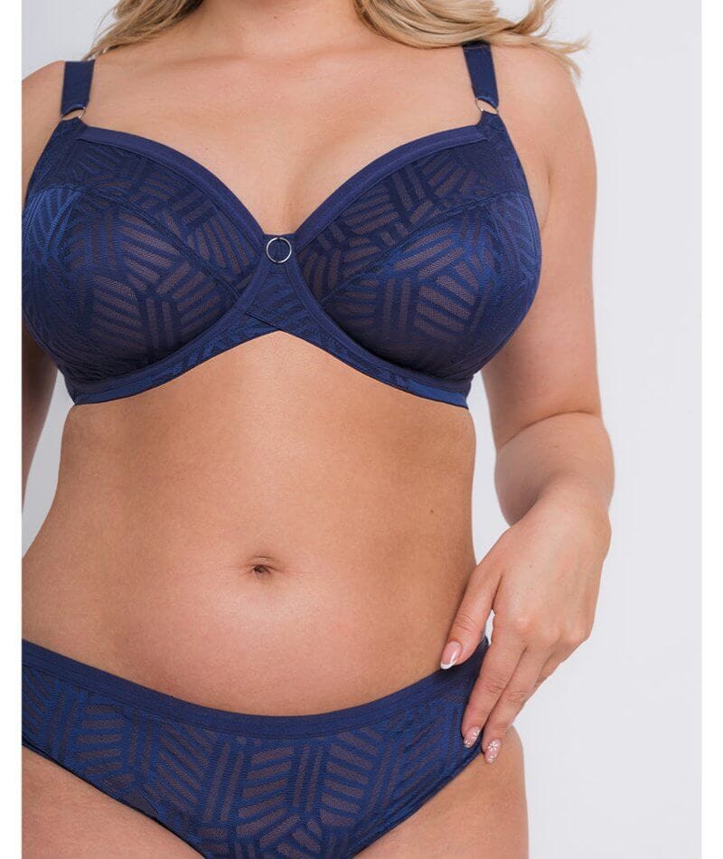 Curvy Kate Wonderfull Vibe Full Cup Bra - Navy Blue - Image 7