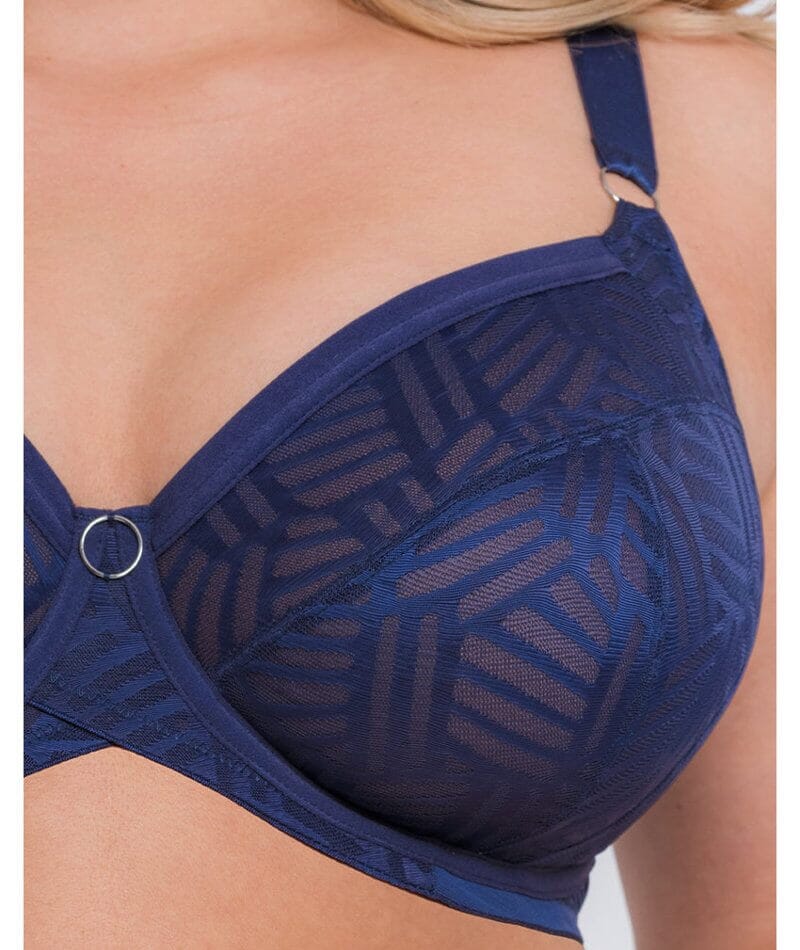 Curvy Kate Wonderfull Vibe Full Cup Bra - Navy Blue - Image 8