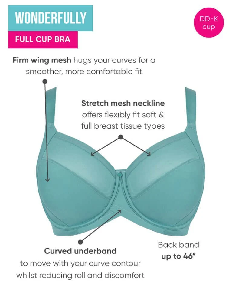 Curvy Kate Wonderfully Full Cup Bra - Mineral Blue - Image 8