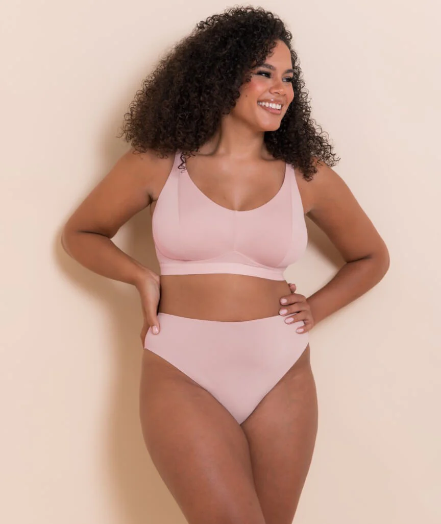 Curvy Kate Zen Brazilian Brief - Blush Pink - Image 4