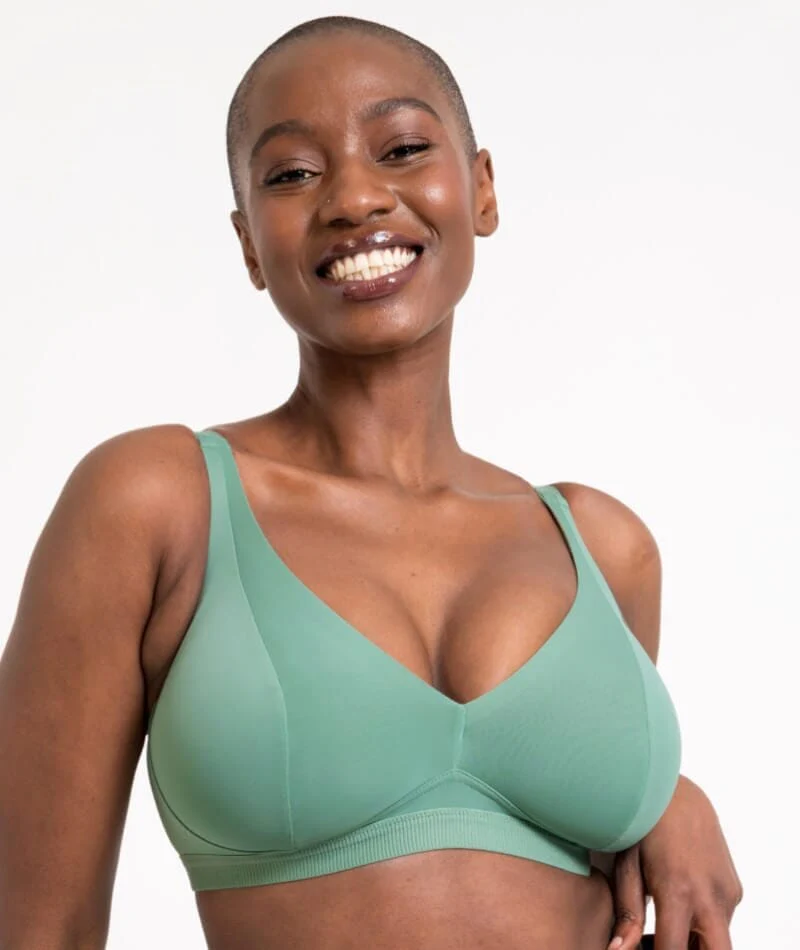 Curvy Kate Zen Wire-free Bralette - Sage Green