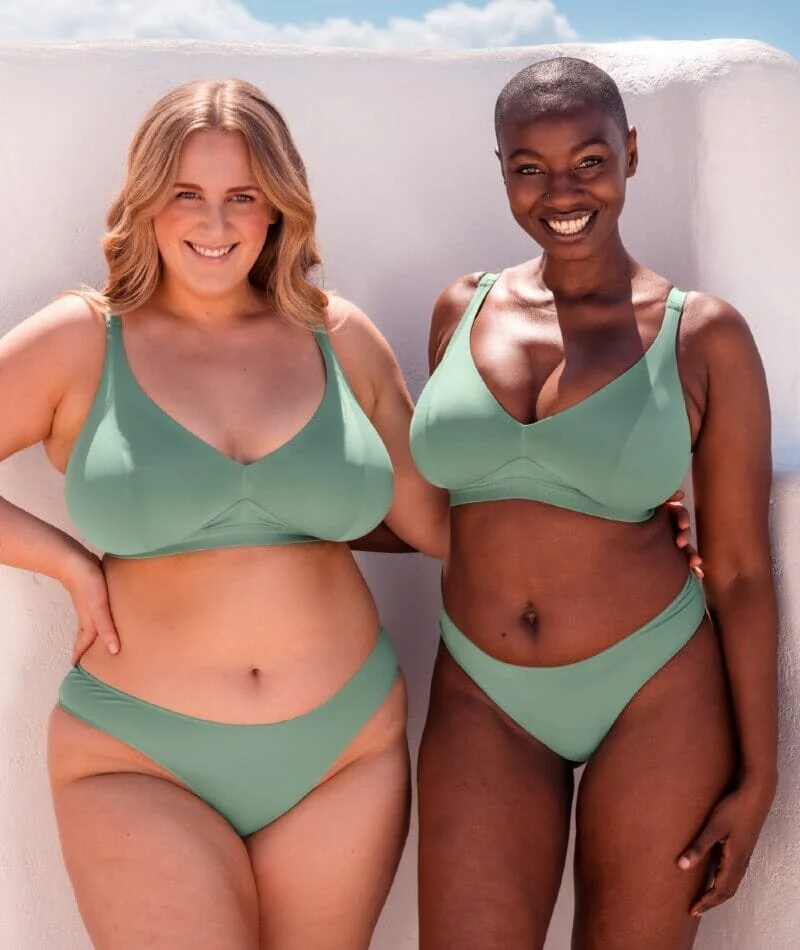 Curvy Kate Zen Wire-free Bralette - Sage Green - Image 10