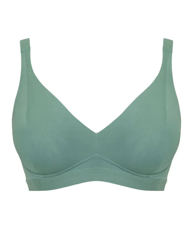 Curvy Kate Zen Wire-free Bralette - Sage Green - Image 11