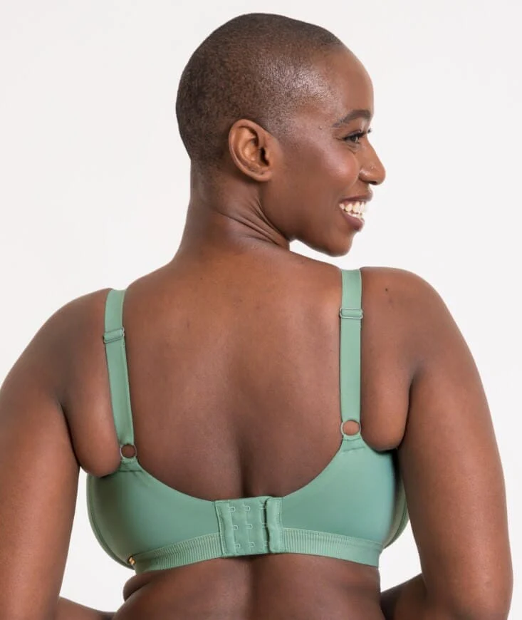 Curvy Kate Zen Wire-free Bralette - Sage Green - Image 2