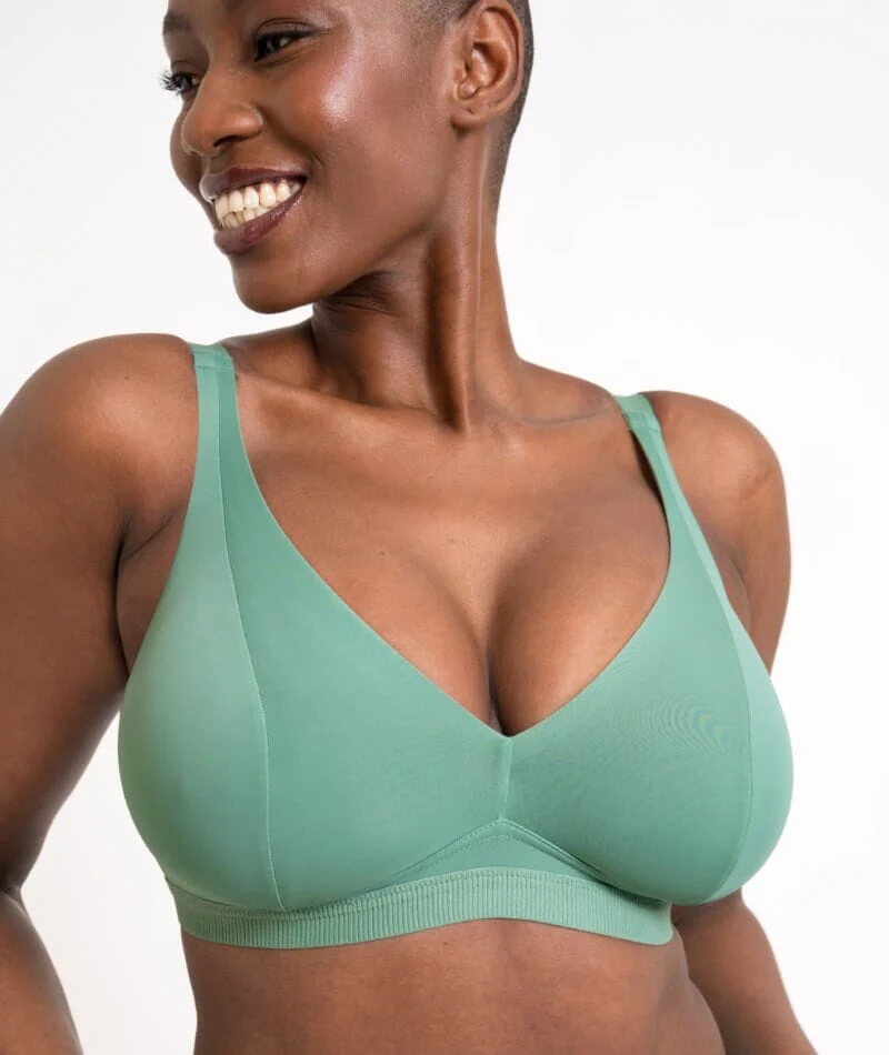 Curvy Kate Zen Wire-free Bralette - Sage Green - Image 4