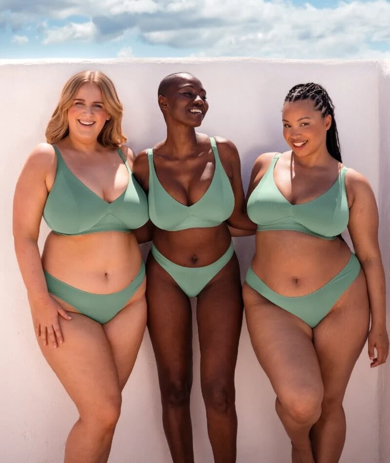 Curvy Kate Zen Wire-free Bralette - Sage Green - Image 8
