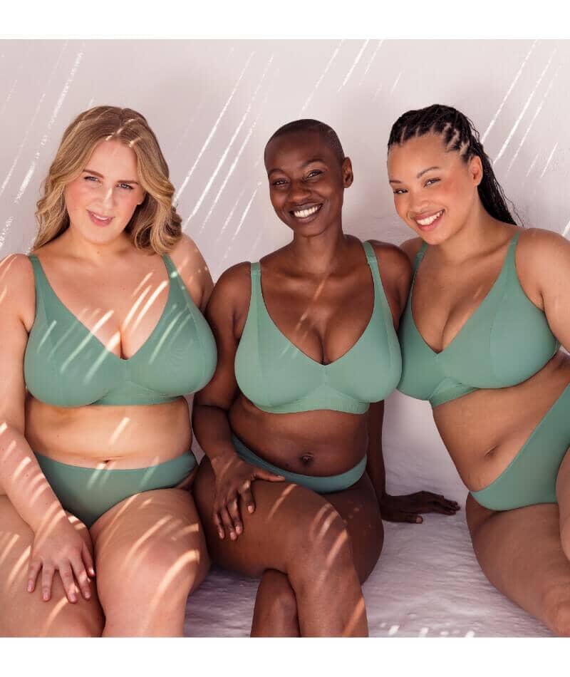 Curvy Kate Zen Wire-free Bralette - Sage Green - Image 9