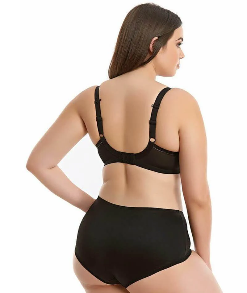 Elomi Bijou Underwire Banded Moulded Bra - Black - Image 12