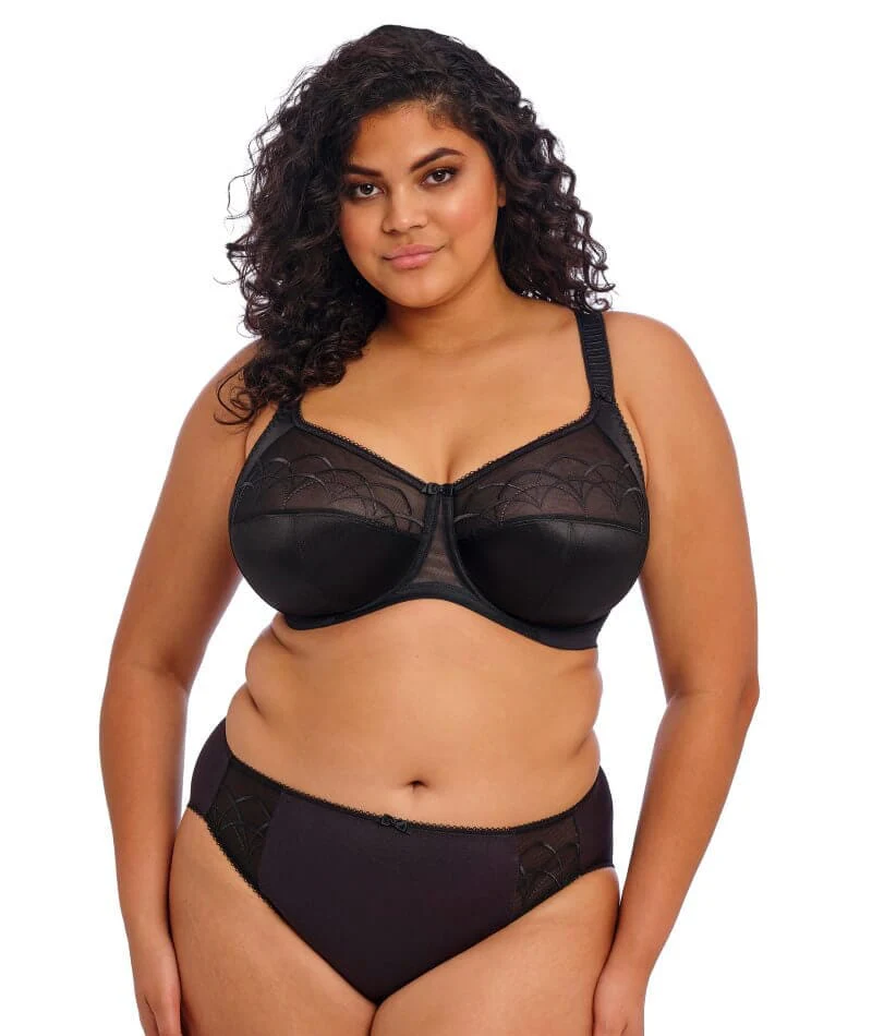 Elomi Cate Underwired Full Cup Banded Bra - Black - Image 10