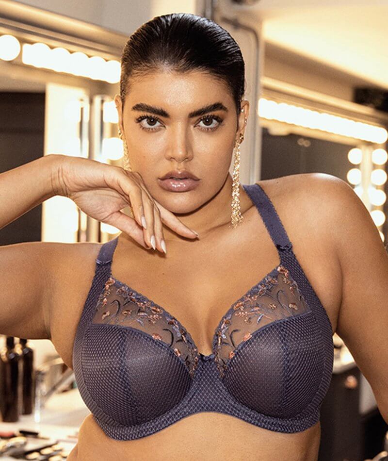 Elomi Charley Underwire Plunge Bra - Storm - Image 4
