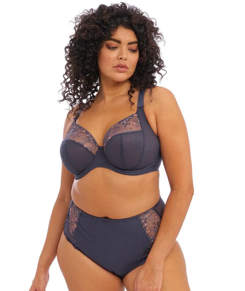 Elomi Charley Underwire Plunge Bra - Storm - Image 5